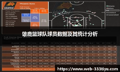 雄鹿篮球队球员数据及其统计分析